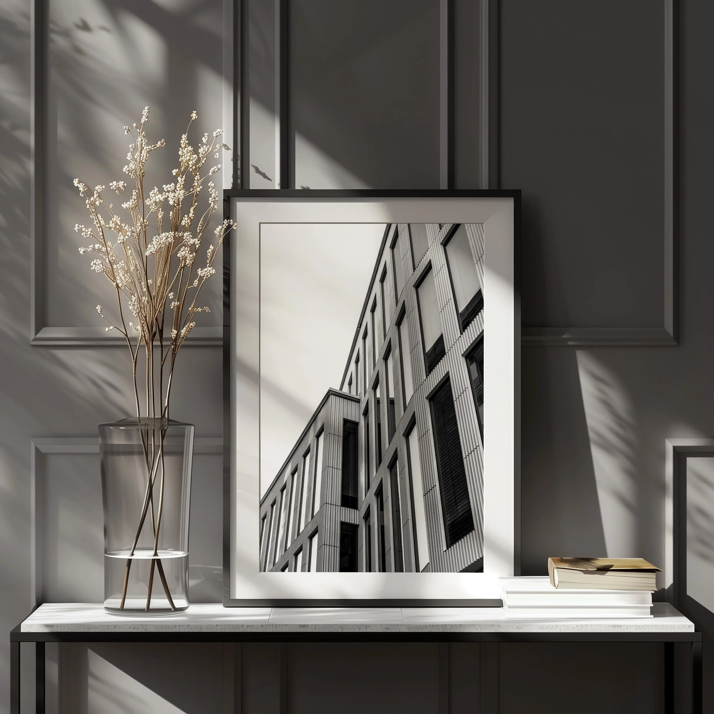 Arkitekturfotografi – LINK Business Center i Linköping – modern stadskonst print