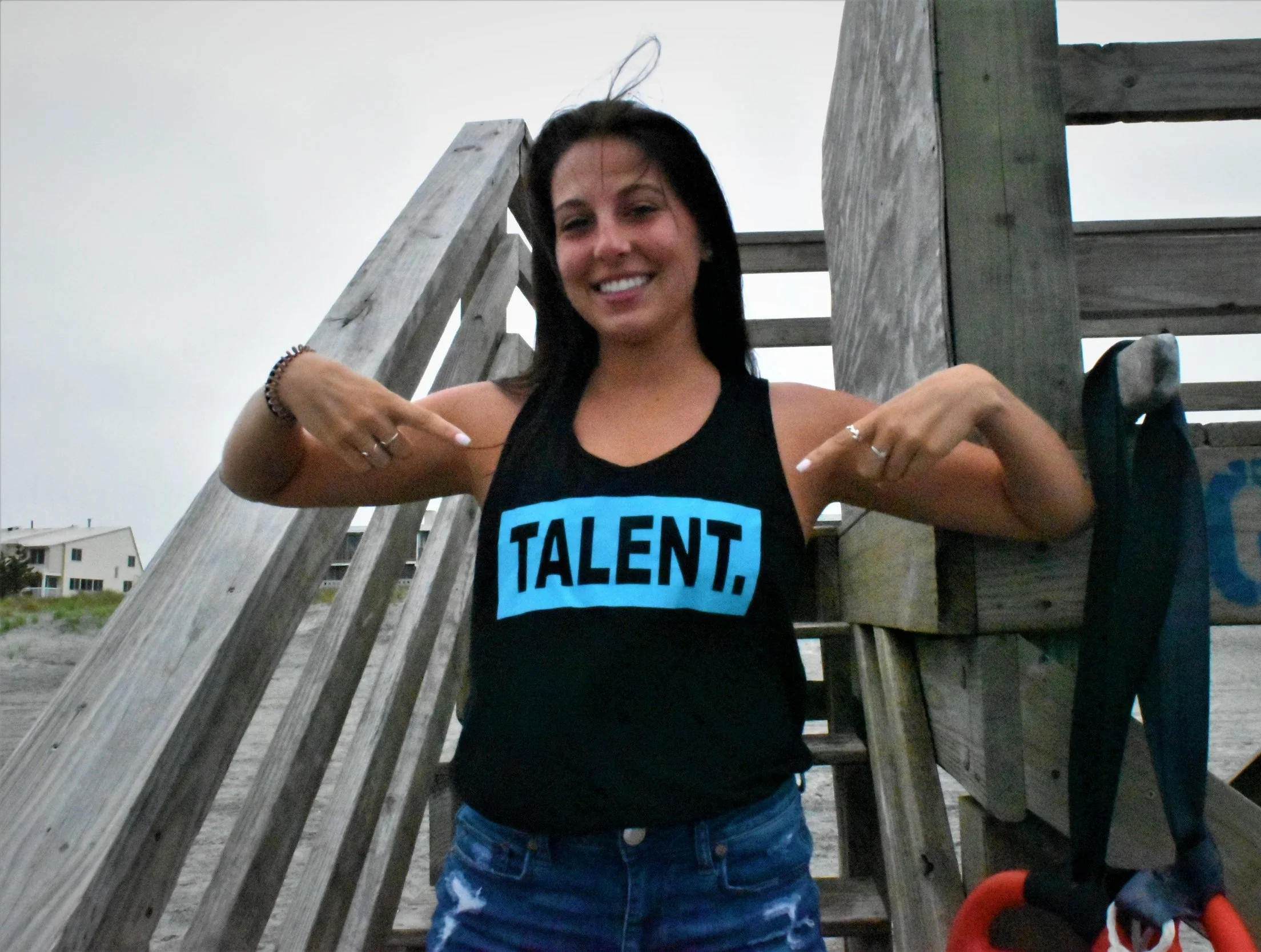 Talent Black & Blue Tank