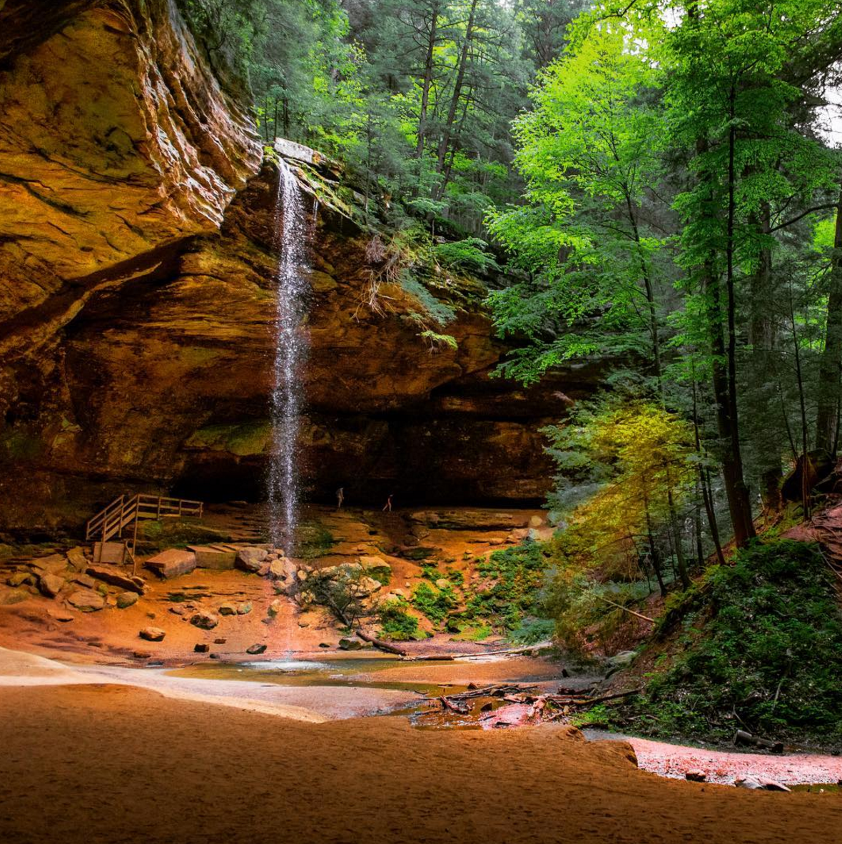 Photo by @scottphotog at Ash Cave in Hocking Hills State Park!