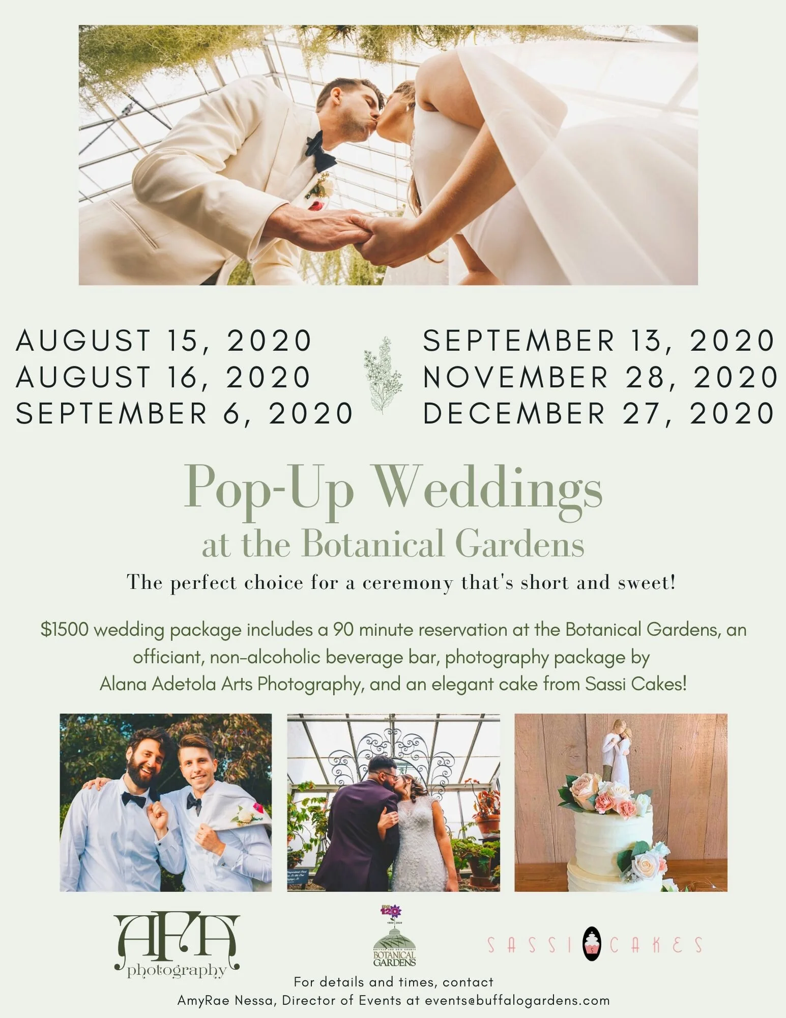 Pop-Up Weddings @ The Botanical Gardens 