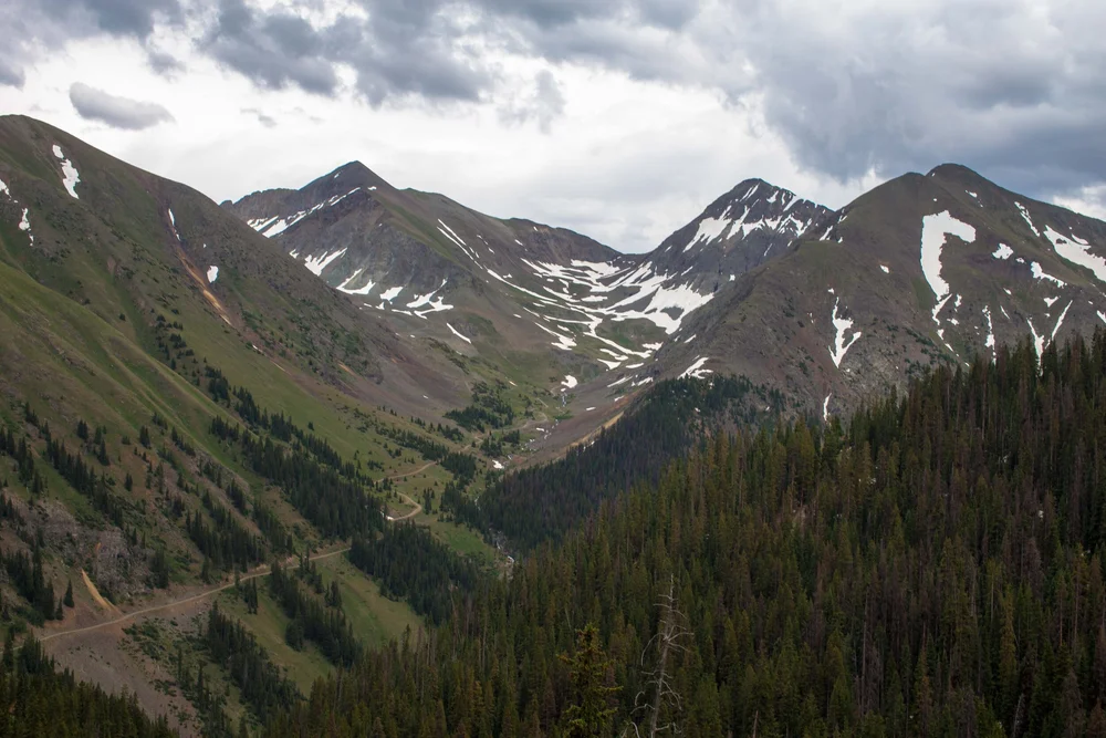 Looking back over the Eureka Townsite