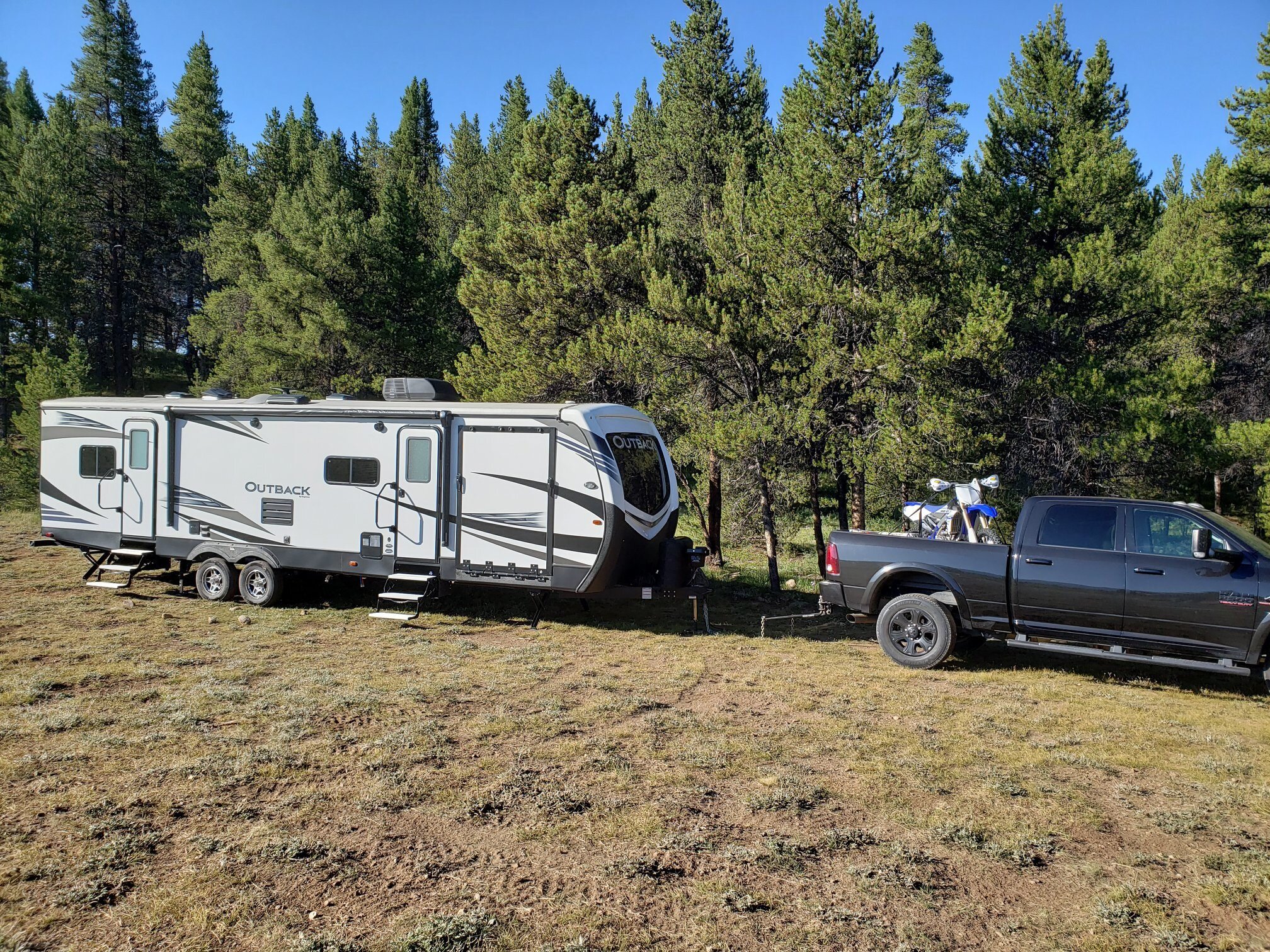 Easy camping access for large trailers