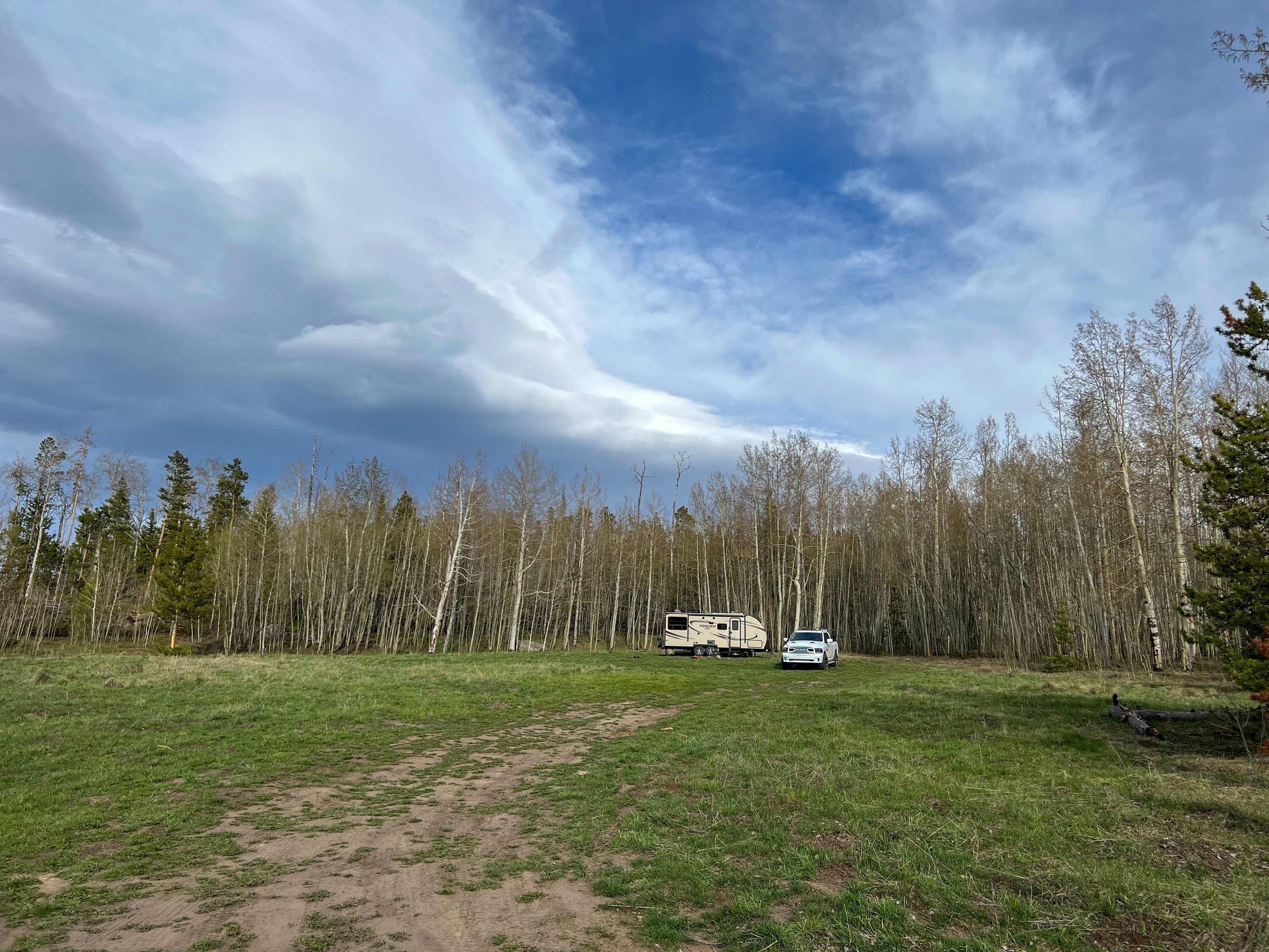 Wide field that we camped in. 