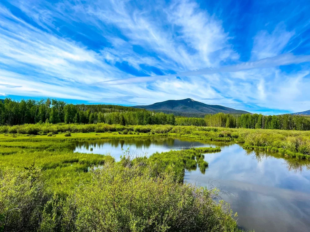 You can camp right by these ponds