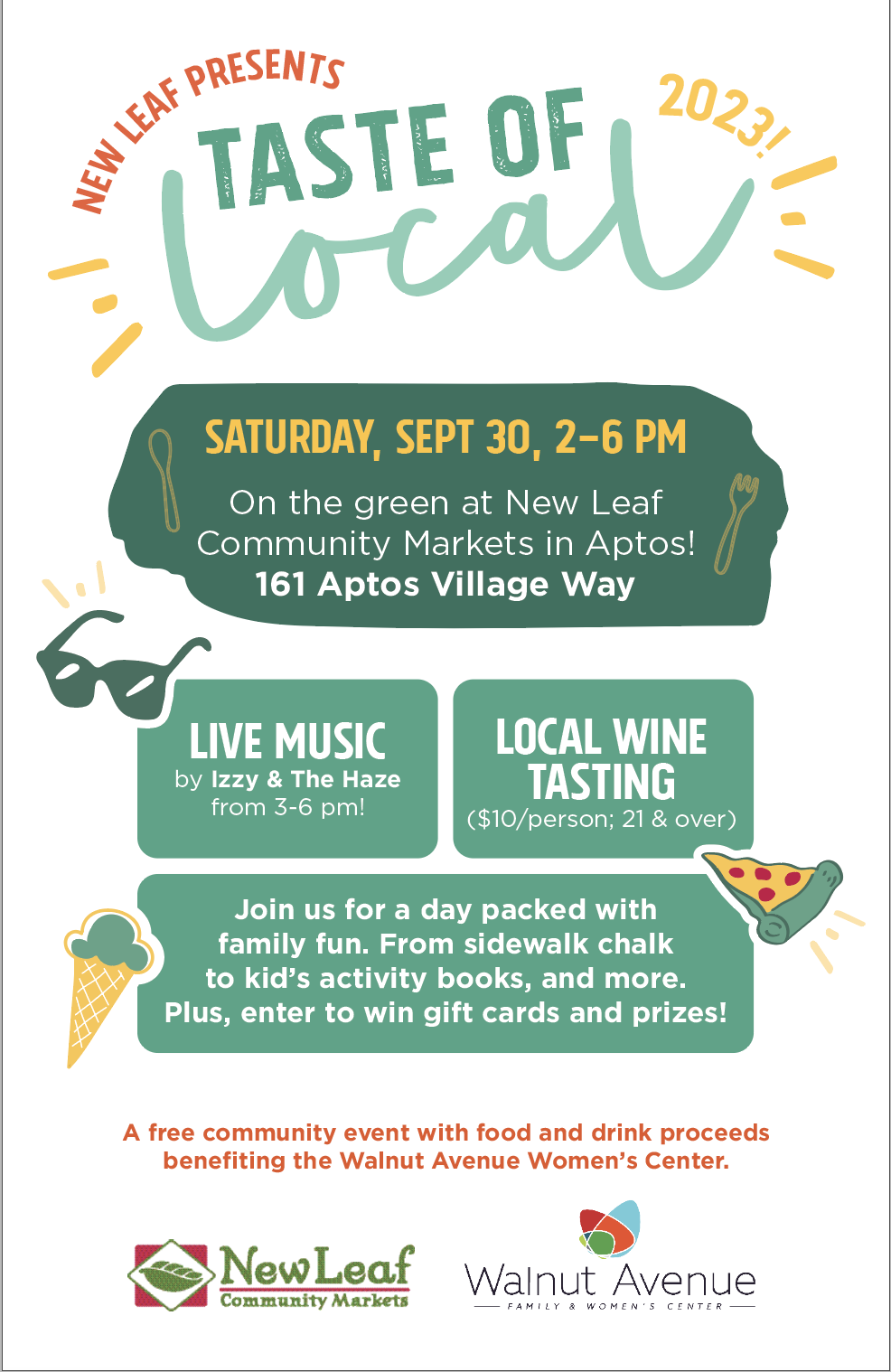 Taste of Local with New Leaf Community Markets — Walnut Avenue Family & Women's Center taste-of-local-with-new-leaf-community-markets-walnut-avenue-family-women-s-center