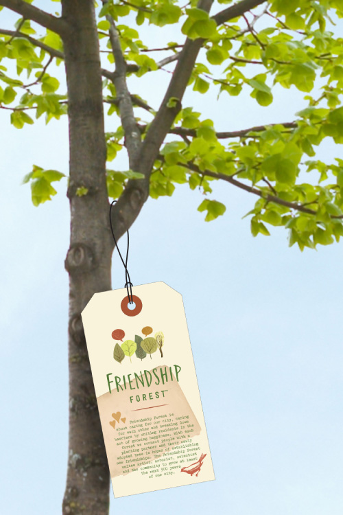 Each tree will get an I.D. tag noting its species, name and date planted.