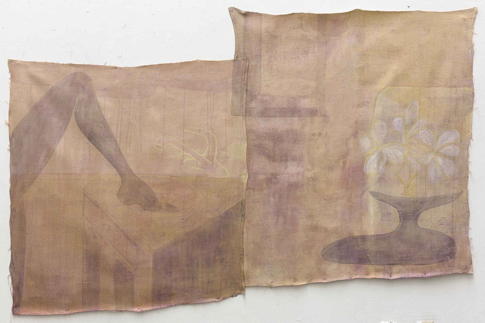 Untitled Pigment, Urethane and Pastel on Linen