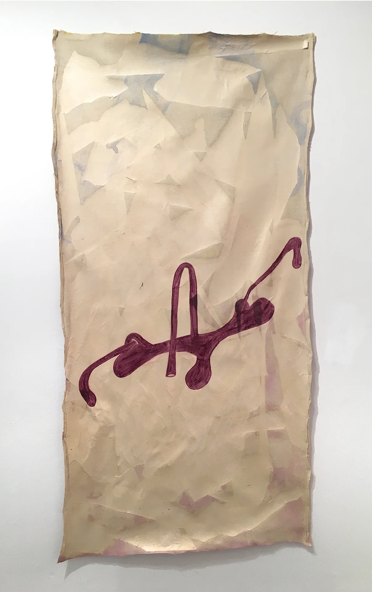 Untitled Pigment, Urethane and Paper on Linen