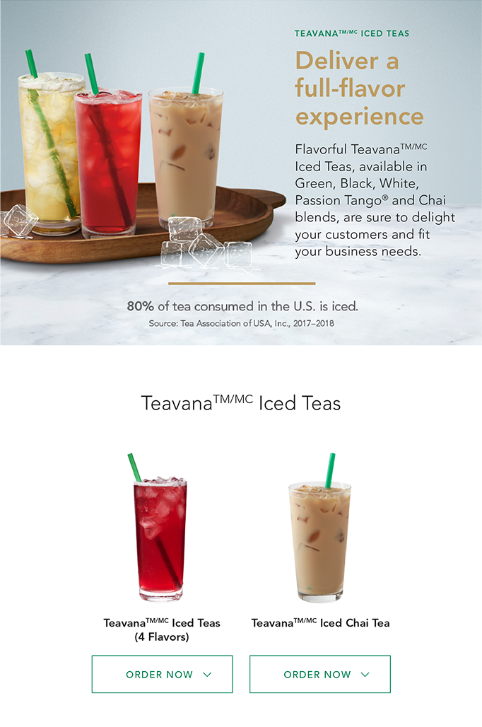 Landing page Tea Drinks