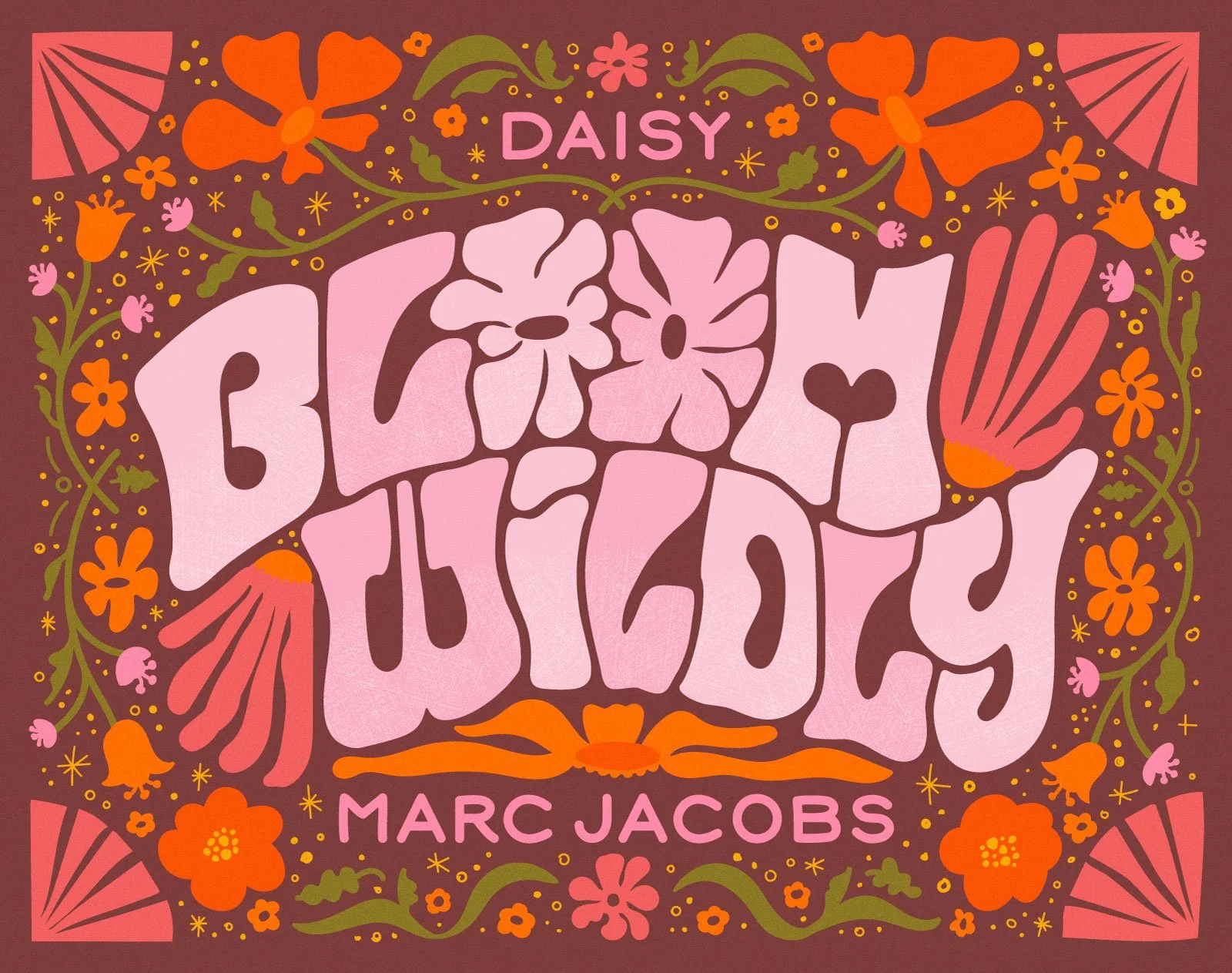 Hand Lettering - Bloom Wildly for Marc Jacobs (Concept Work)