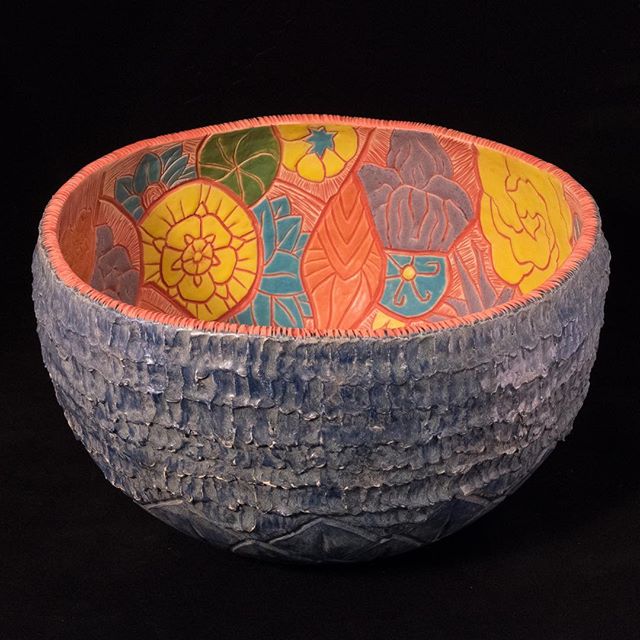 Spring is in the air, and in my new Inner Garden bowl! Come check it out at my booth this weekend at Spring Crafts at Lyndhurst! Friday May 4 to Sunday May 6! I&rsquo;ll be selling vases, tiles, trays, and some new extra large vessels. Hope to see lo