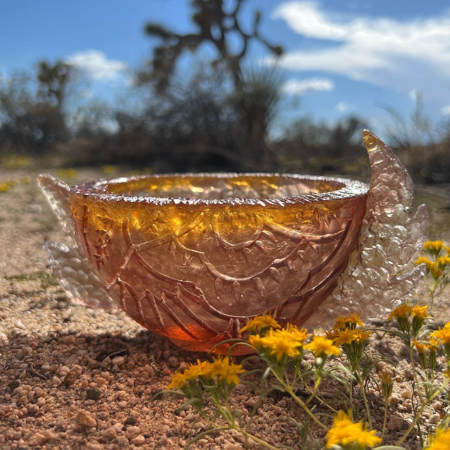 Cast. Glass. (!!!) Three amazing days @yuccavalleymaterial (which hosts workshops in lots of different materials on a gorgeous property just outside Joshua Tree National Park) learning from @heidi_schwegler has me full of ideas I can&rsquo;t wait to 