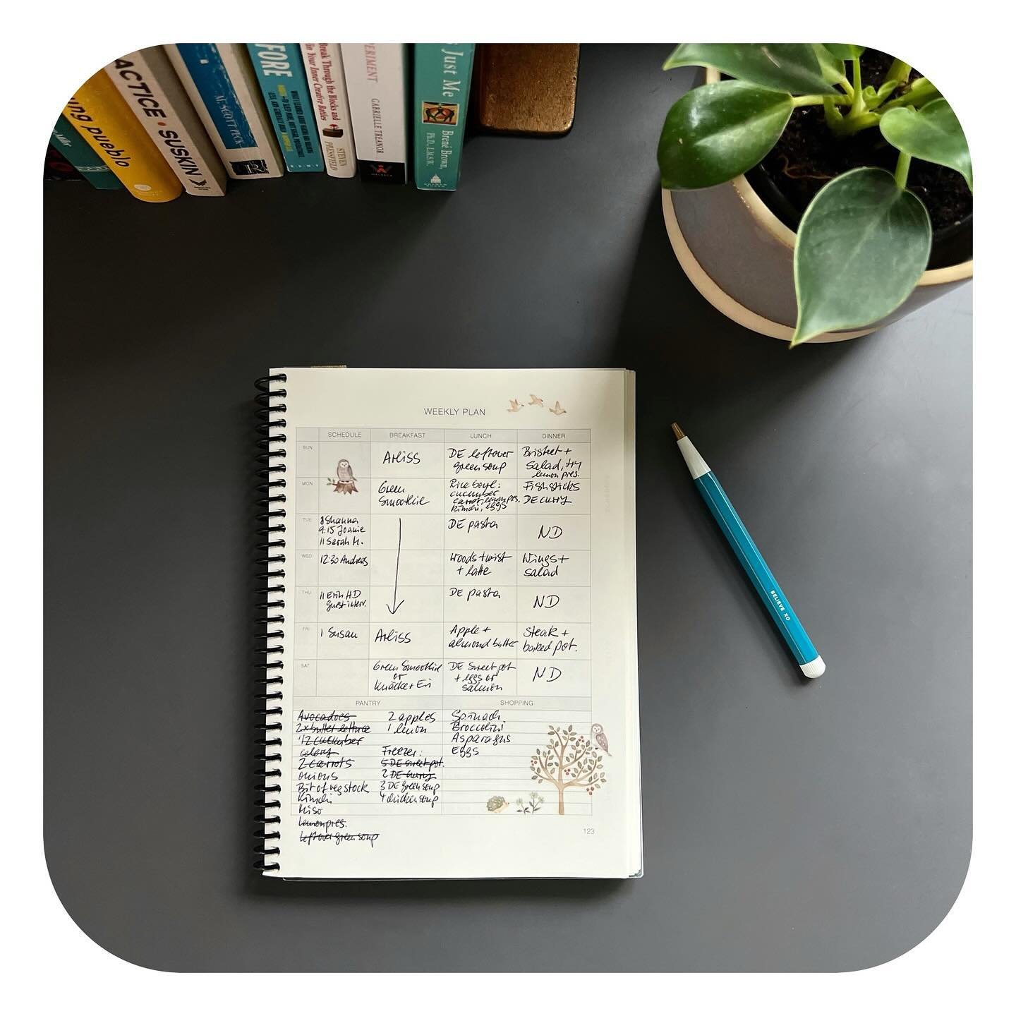 Meal planning used to utterly overwhelm me. I, who normally loves spreadsheets and organizing, would stare at a blank grid of the week ahead&mdash;often with a couple of lovely cookbooks next to me&mdash;and freeze. 

The progress to get me to this p