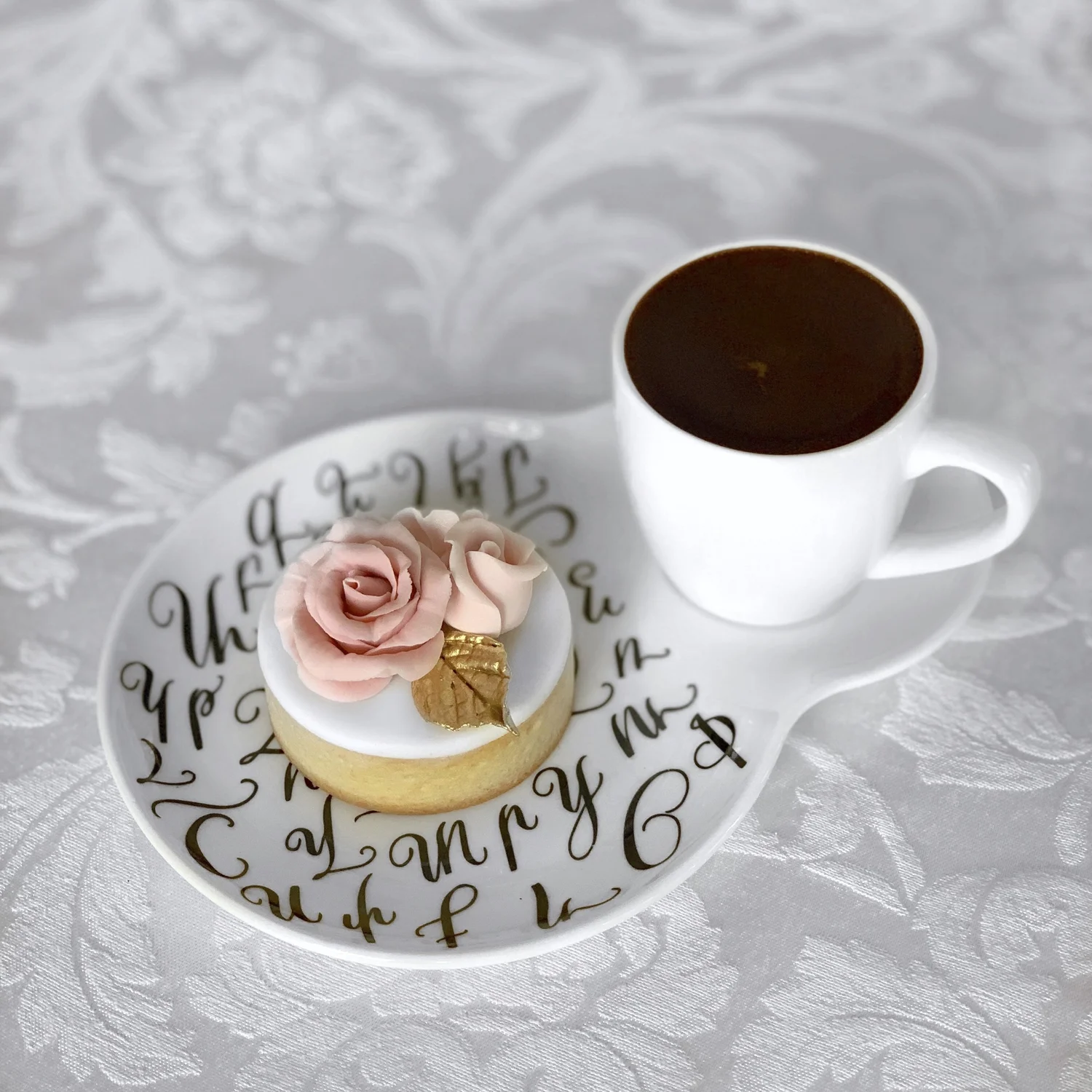 Armenian Alphabet Espresso Cups and Saucer Set  truly.madly.ink.