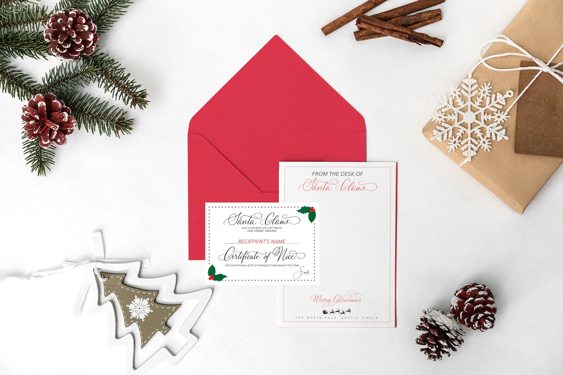 Handwritten Letter from Santa