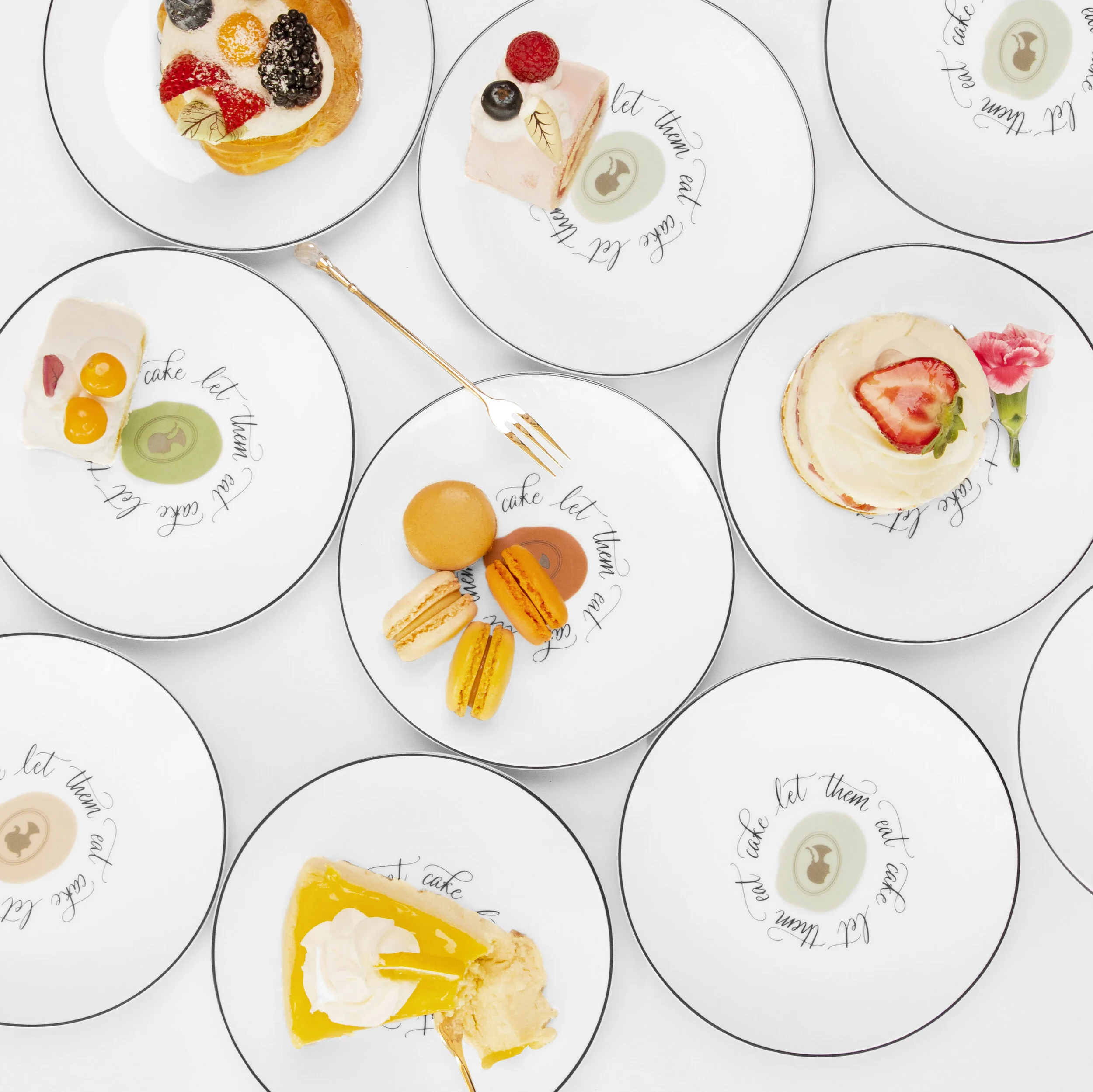 let them eat cake dessert plates