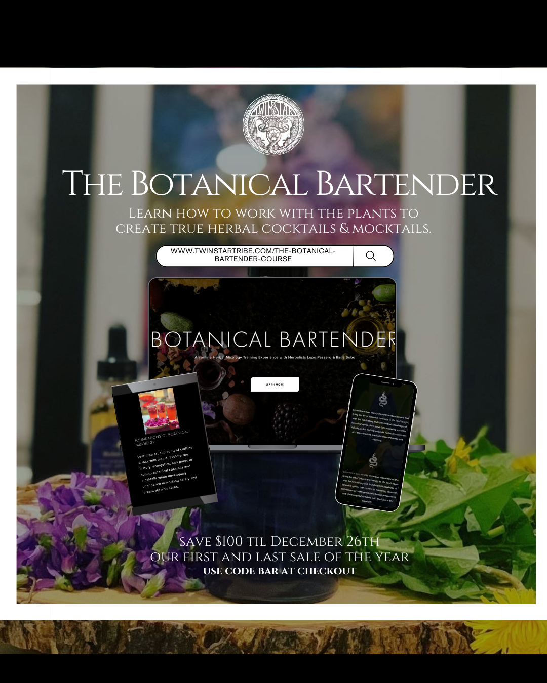 The Botanical Bartender - Holiday Sale! Save $100 by 12/26