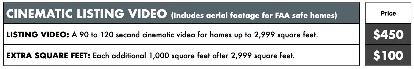 Cinematic Video Pricing