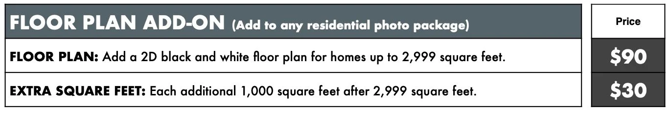 L.A. Floor Plan Pricing