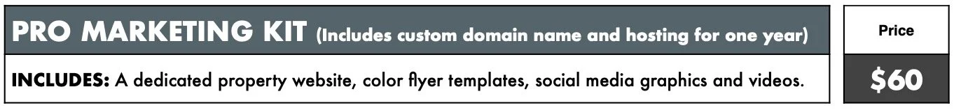 Los Angeles Real Estate Marketing Kit Pricing