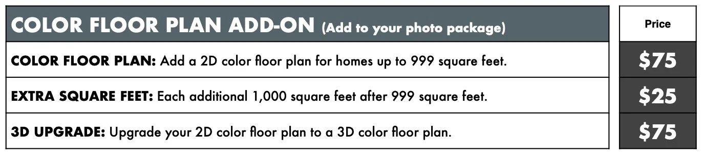 Floor Plan Pricing