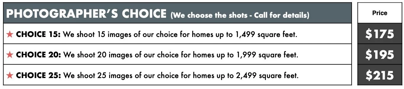 Photogs Choice Mini Pricing