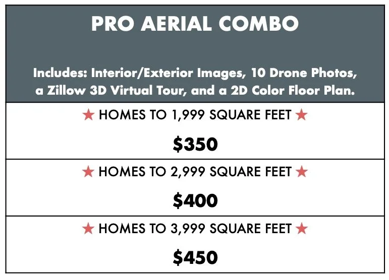 Pro Aerial Combo Pricing