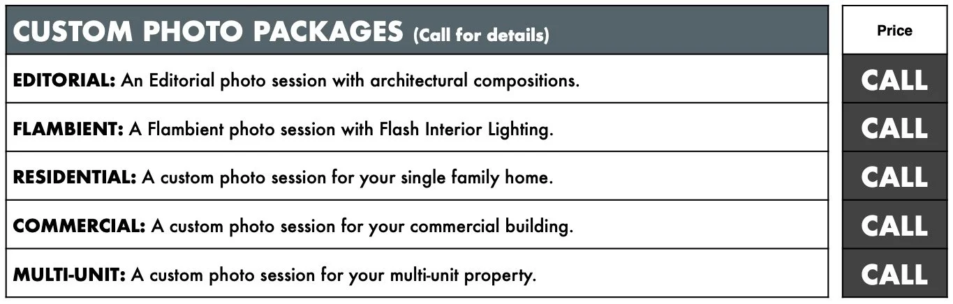 Custom Photo Pricing
