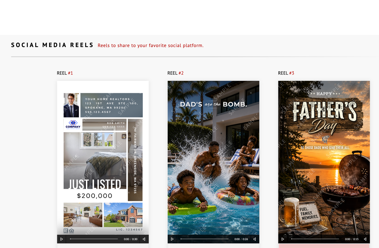 Social media Reels