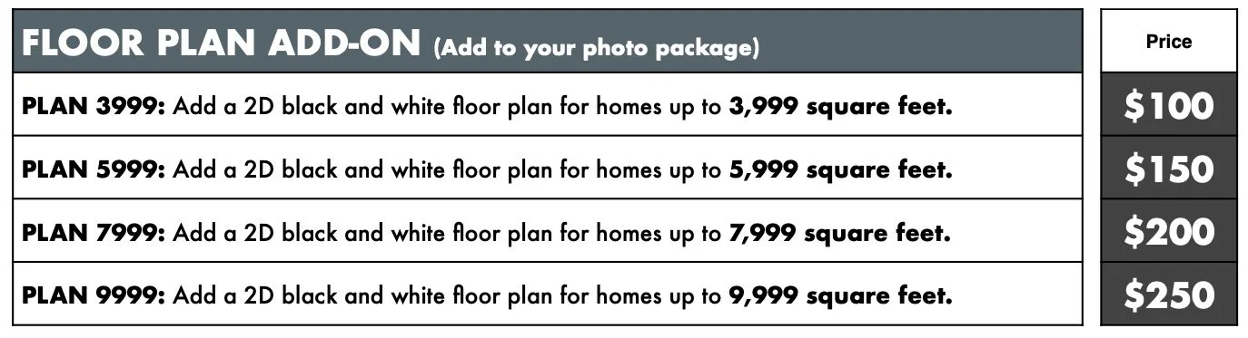 L.A. Floor Plan Pricing