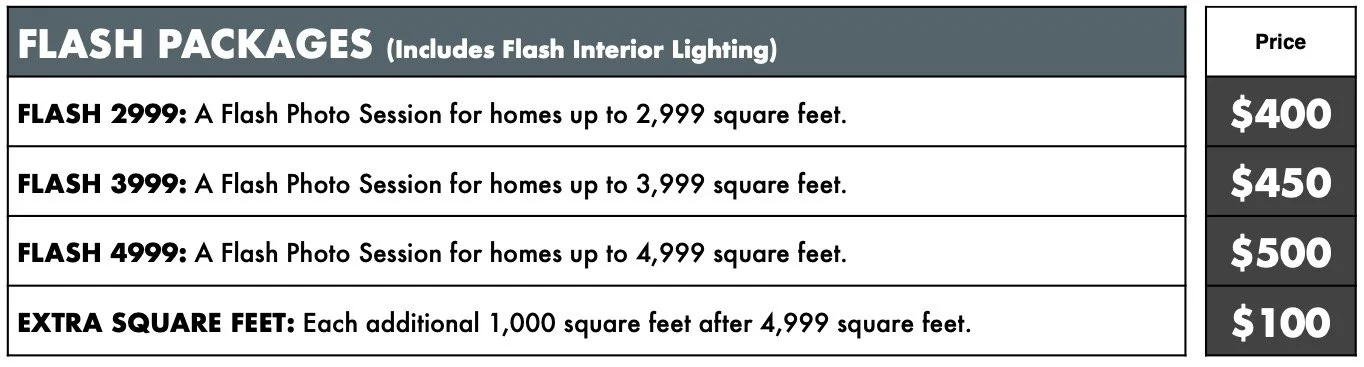 Los Angeles Real Estate Flash Photography Pricing