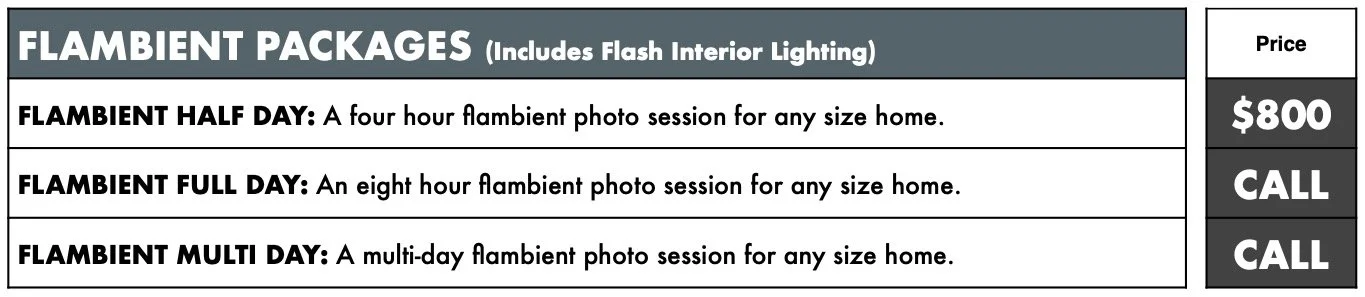 Flambient Half Day Pricing