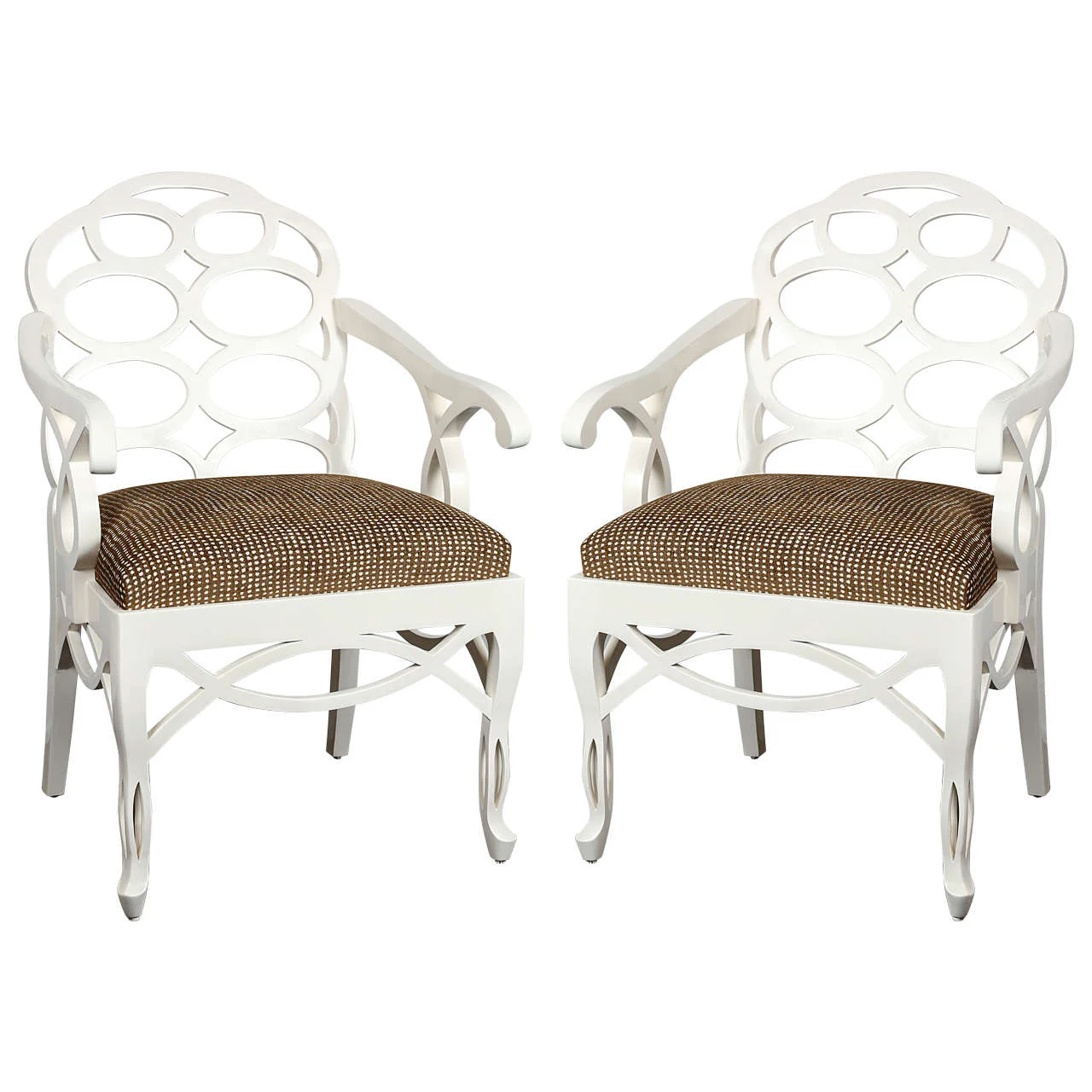 Pair of Frances Elkins Armchairs