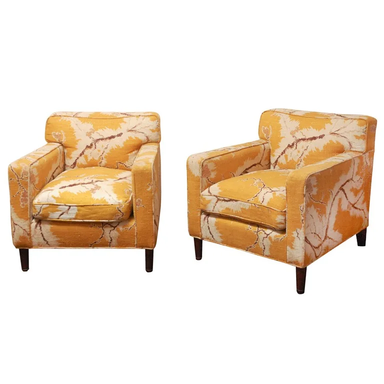 Pair of William Haines Club Chairs