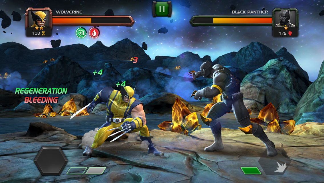 1 vs. 1 combat in Marvel CoC