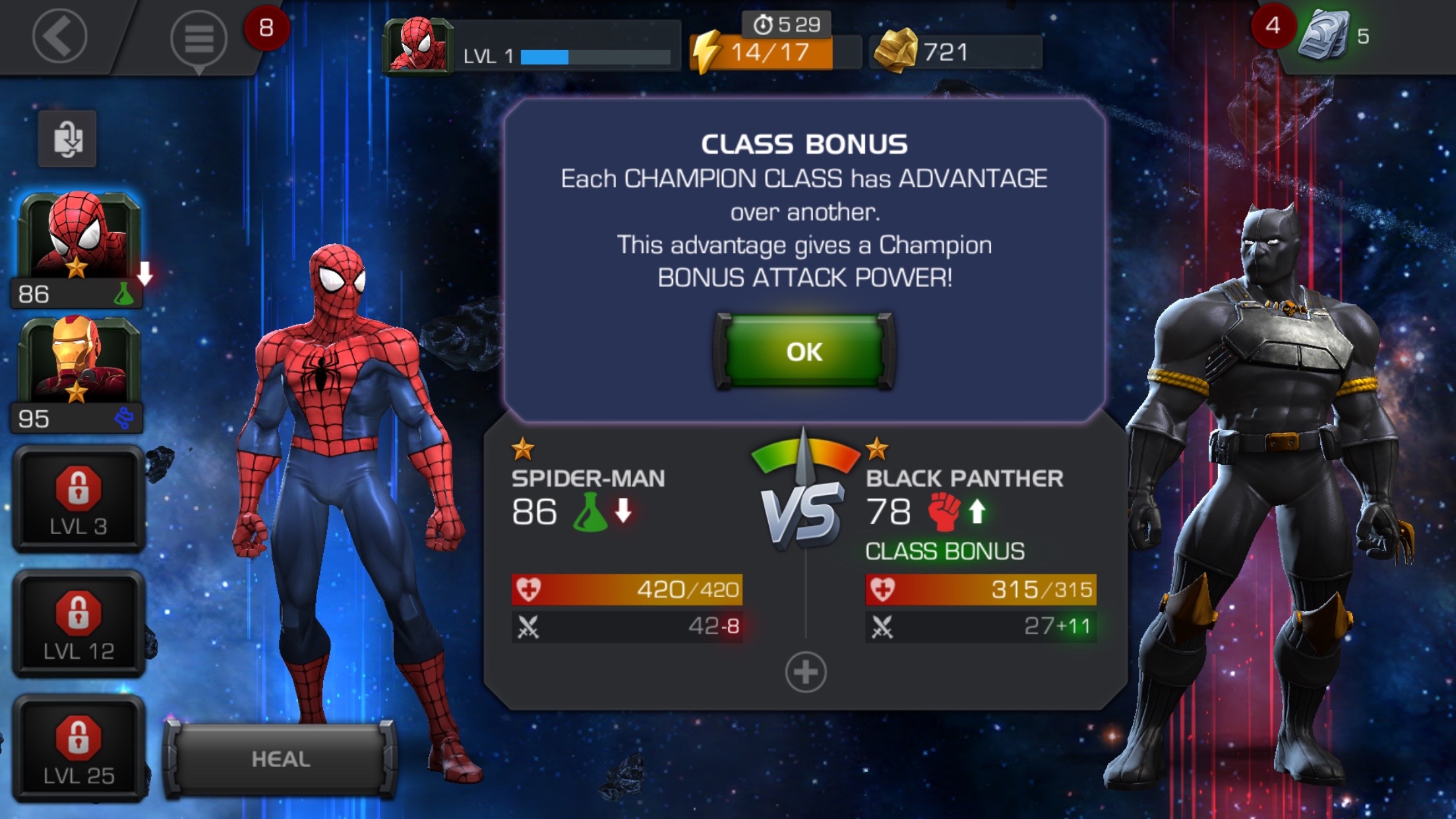 An example of an enemy champion with a class bonus