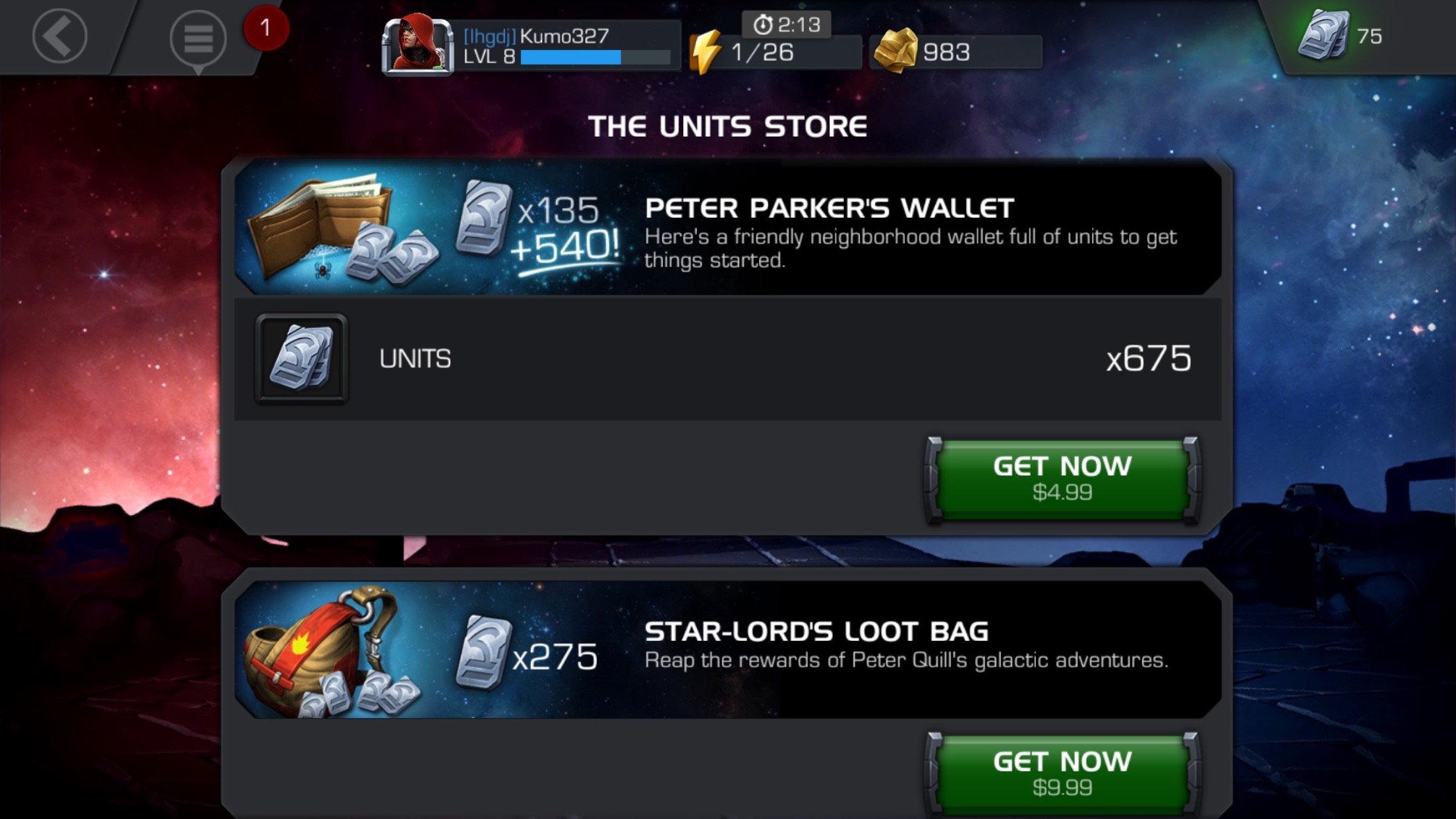 100 units is worth one champion crystal