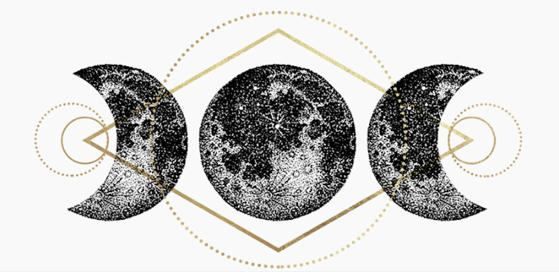 This image is called “The TRIPLE Goddess” and represents our relationship with the ALL WOMAN - Maiden, Mother & Crone Energy. We can access ALL of these energies at any point in our life. Our relationship with THE FEMININE & other women, deeply depends on our relationship with the ALL WOMAN.