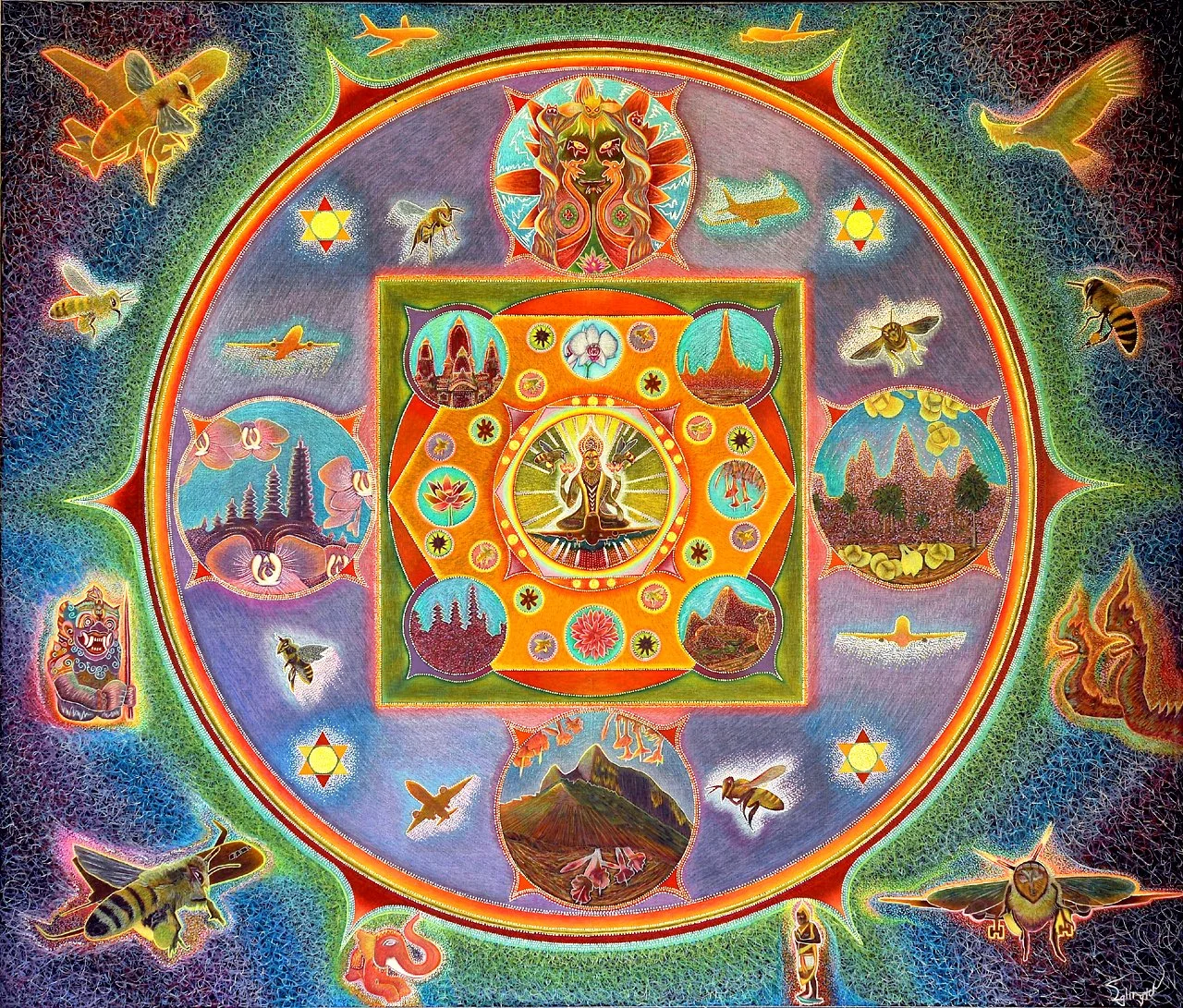 2018 - Polli-nation Mandala - Peter Eglington Art.jpg