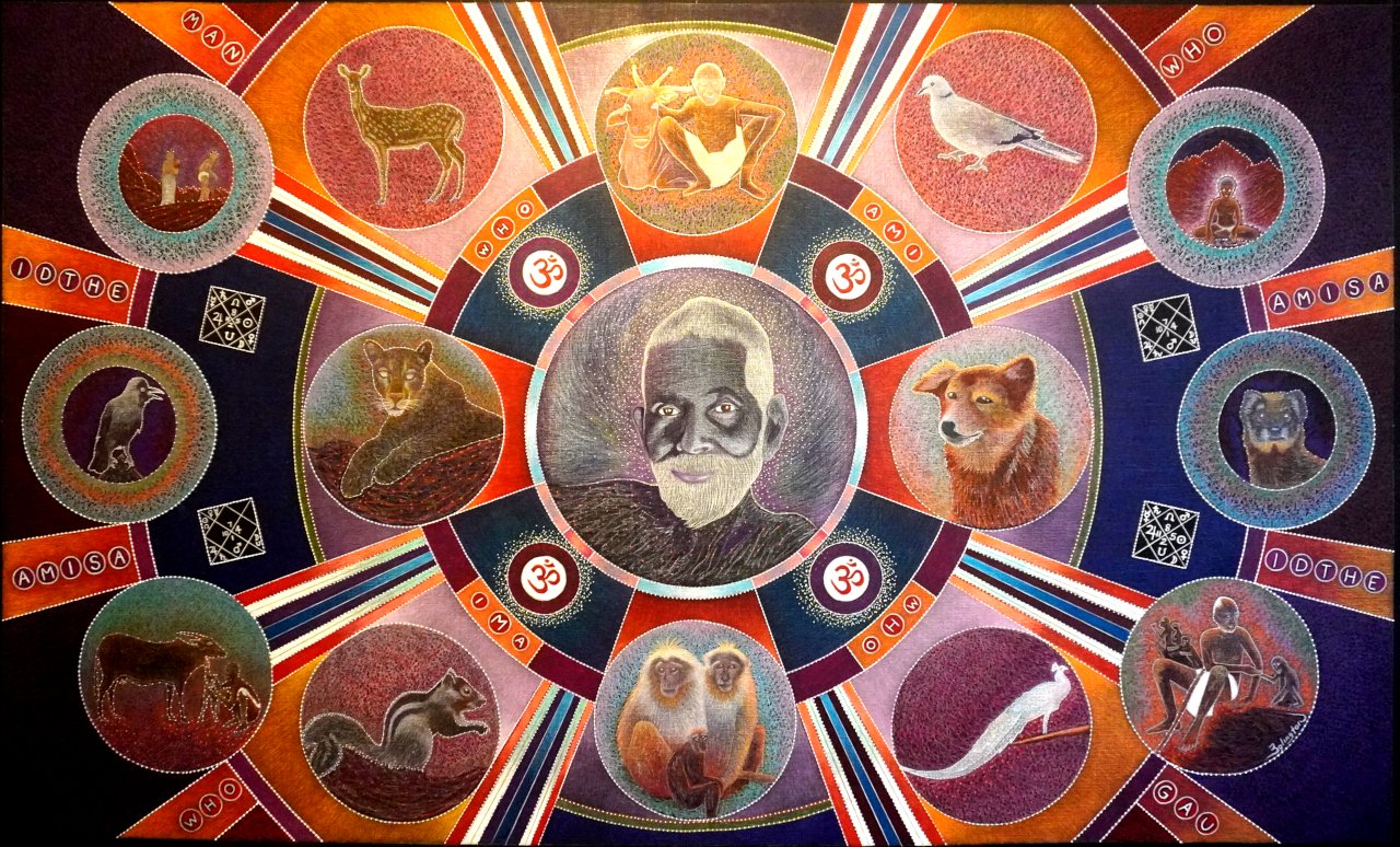 Ramana Maharshi and Friends - Peter Eglington Art.jpg