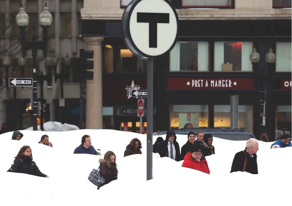 South Station Commuters, February 2015 (Photo Credit: Jessica Rinaldi, Boston Globe)