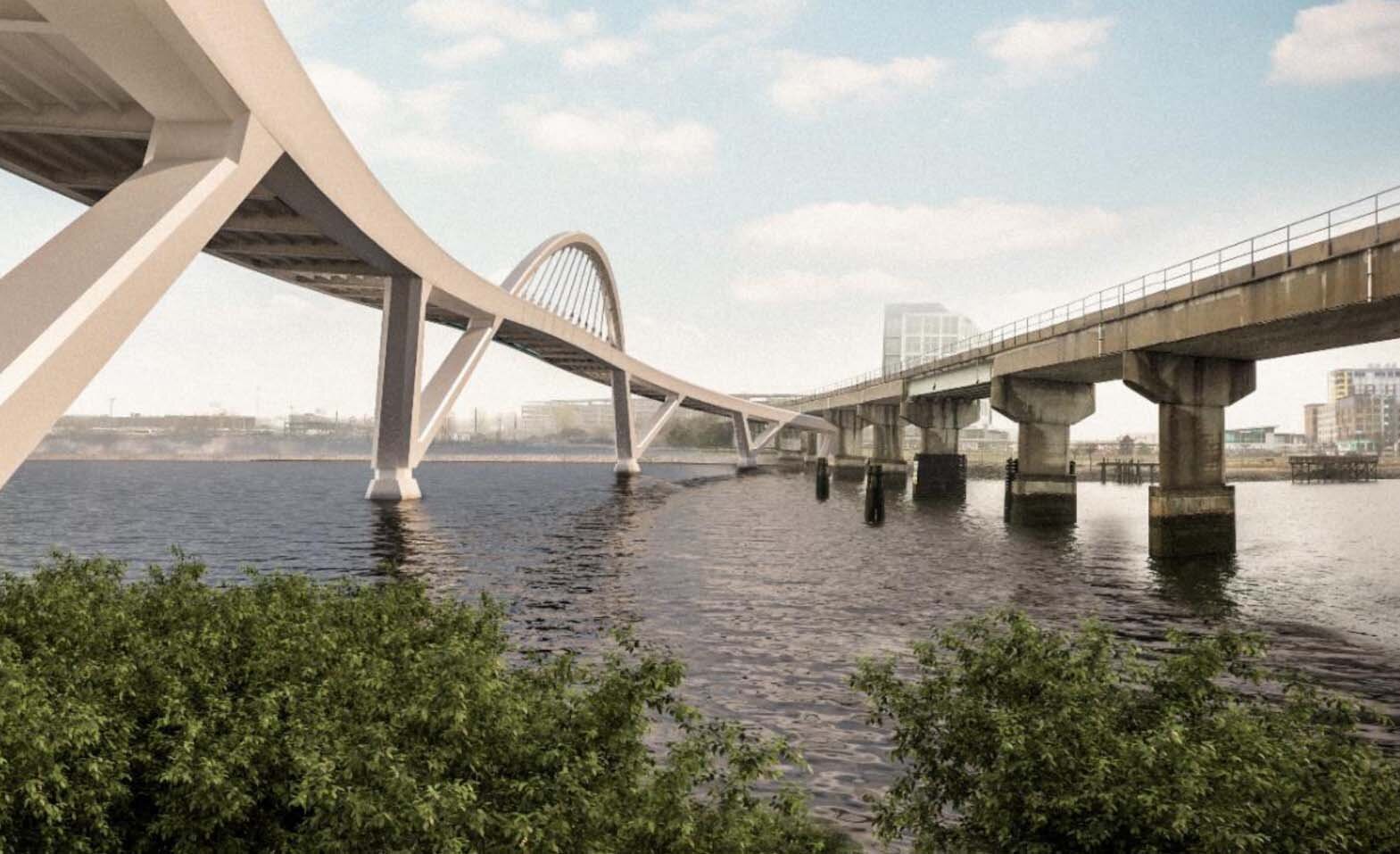 Mystic Pedestrian Bridge (rendering)