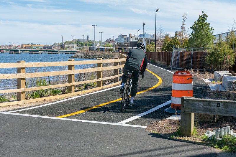  5.8.2022 | The Mystic River Greenway bike and pedestrian path from Assembly Row in Somerville to Rt. 99 in Charlestown opened this year. Check out Mystic Greenways projects  here . Credit: David Mussina 