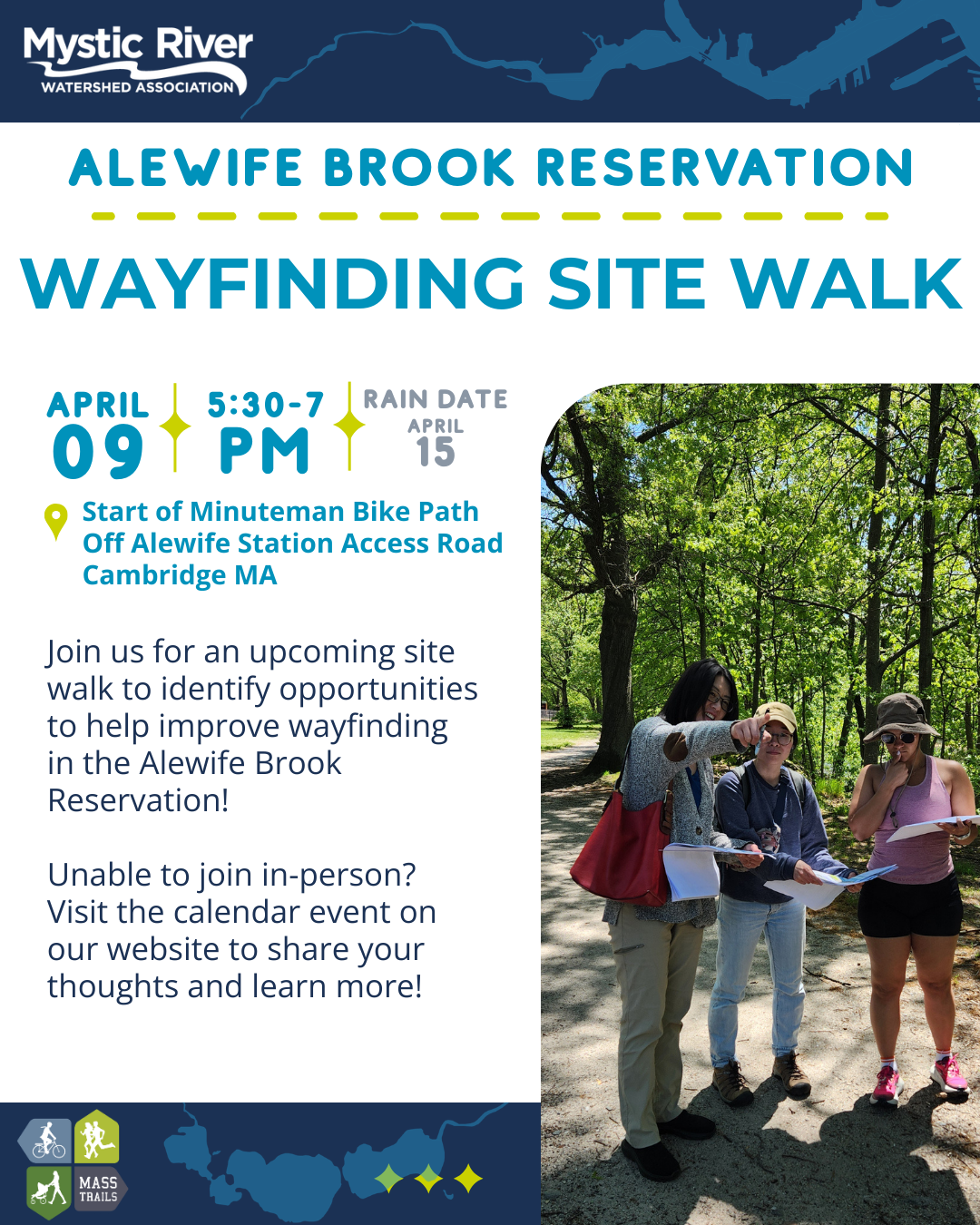 Alewife Brook Reservation Wayfinding Site Walk