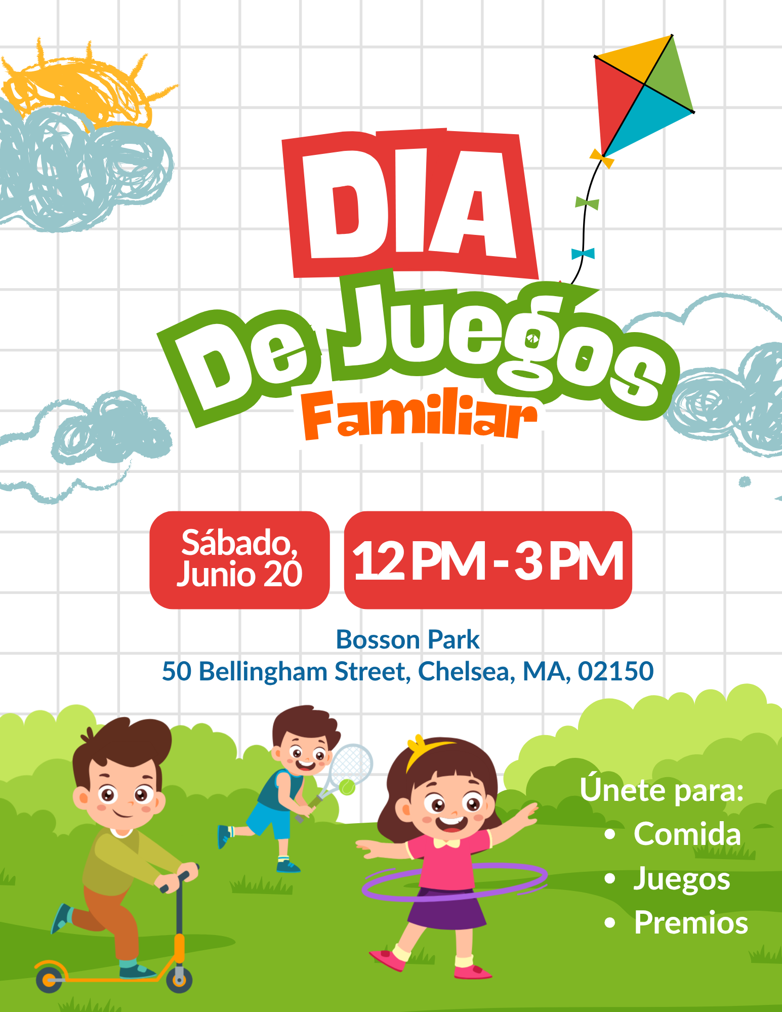 Día de Juegos Familiar (Family Game Day) in Chelsea