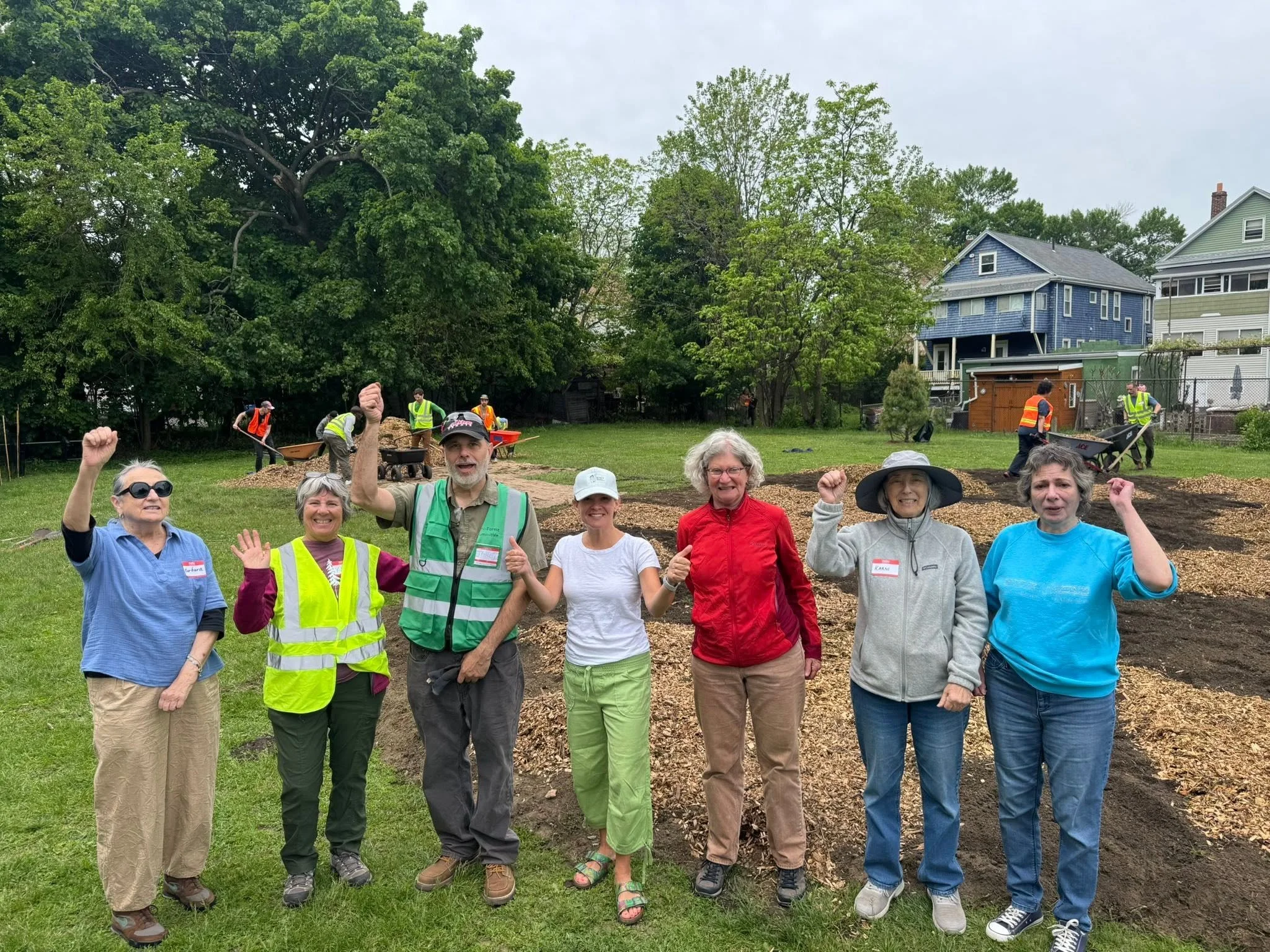 Tufts Park Mini-Forest Planting Day with TreesMedford