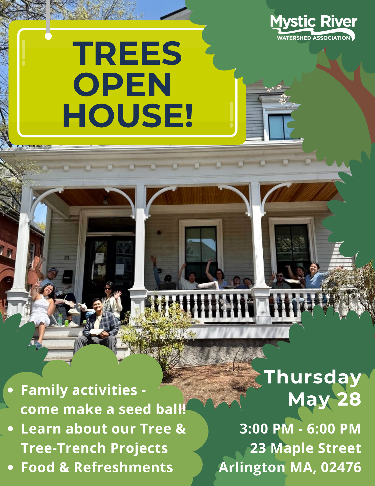 Decorative flyer in English