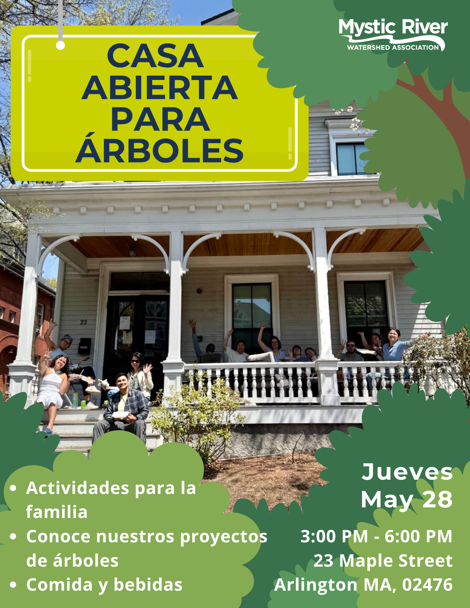Decorative flyer in Spanish