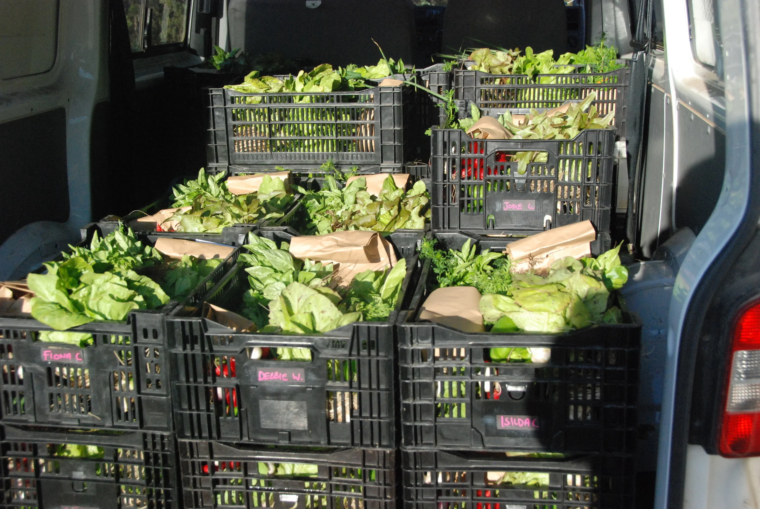 Van loaded for wednesday deliveries...from Mt Eliza to balnarring to portsea