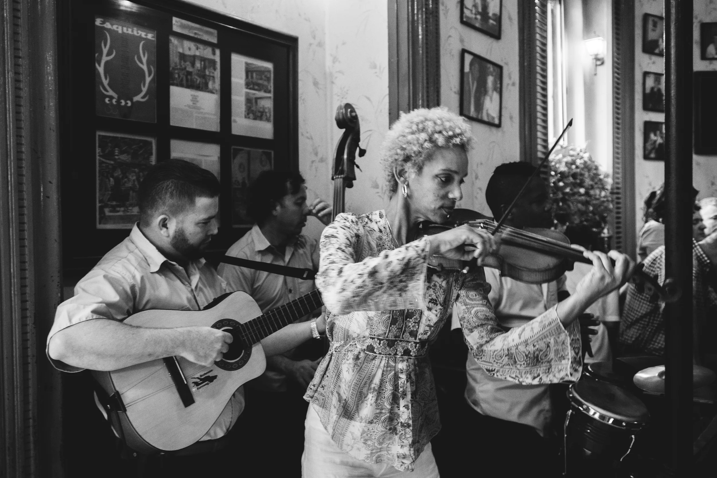 ISO 200 / 23mm / f2.8 / 1/60sec - Musicians at the Floridita - another Favourite hangout of Ernest Hemingway. 